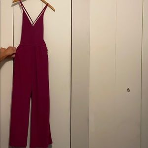 Fuschia pants romper